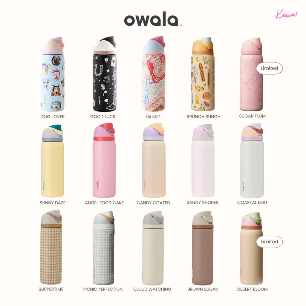 (พร้อมส่ง) Owala Freesip Water Bottle 24oz 32oz ขวดน้ำเก็บความเย็น