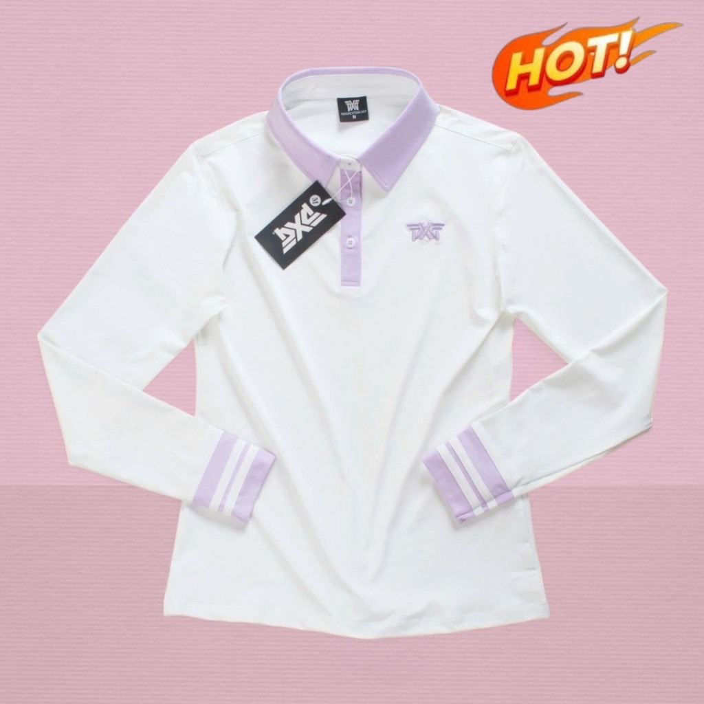 (Smart) ชุดกีฬากอล์ฟผู้หญิง ผ้าใส่สบายทรงสวย Size S - XL ได้ 2 ชิ้น เสื้อ+กระโปรงมีซับใน สวยตรงปก100%