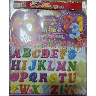 สติ๊กเกอร์นูนตุ๊กตาแต่งตัว/การ์ตูนคละแบบ12ชิ้น/เซ็ท