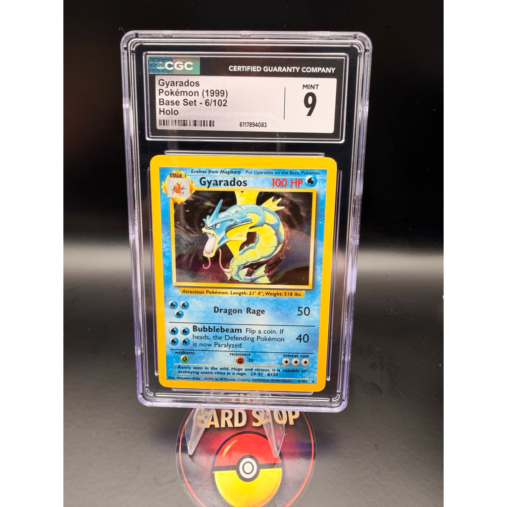 Graded Cards - Pokemon - Gyarados Base Set CGC 9