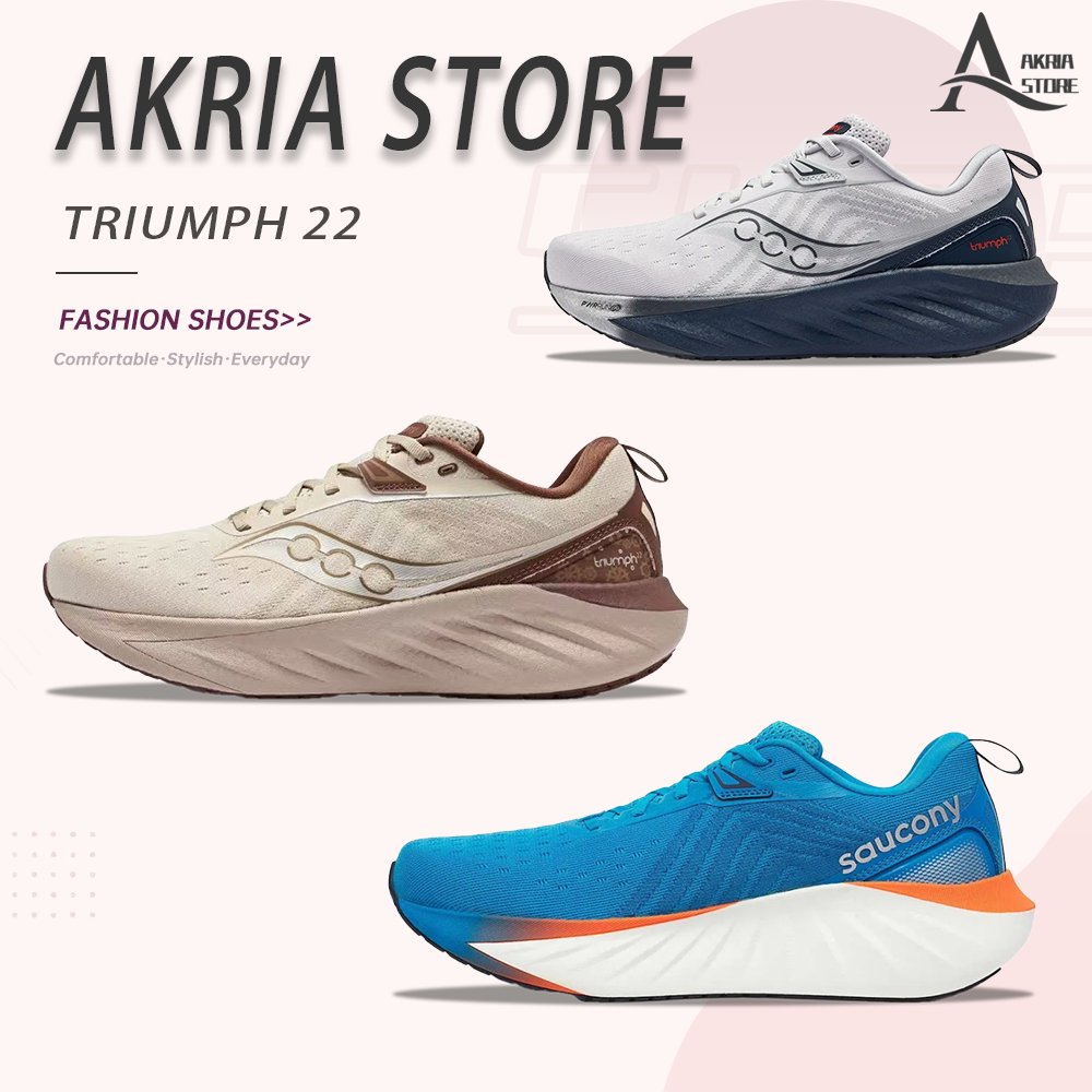 (รับหิ้วของจากเกาหลี ) Saucony TRIUMPH 22 รองเท้ากีฬา S20964-500/S20965-218/S20964-217 ✅ของแท้ 💯