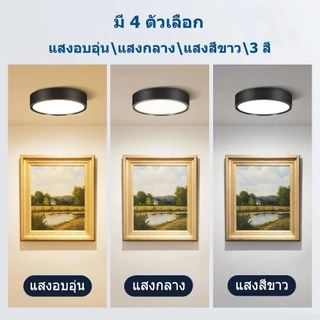 ไฟดาวน์ไลท์ Led โคมไฟดาวน์ไลท์ ติดลอย 3 สี ฟังก์ชันความจำ 25W 15W 10W 5W 3W ประหยัดพลังงาน & ปกป้องสายตา