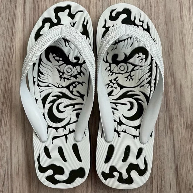 ลดล้างสต็อค!!รองเท้าแตะช้างดาวแท้แกะลาย[HANDMADE]