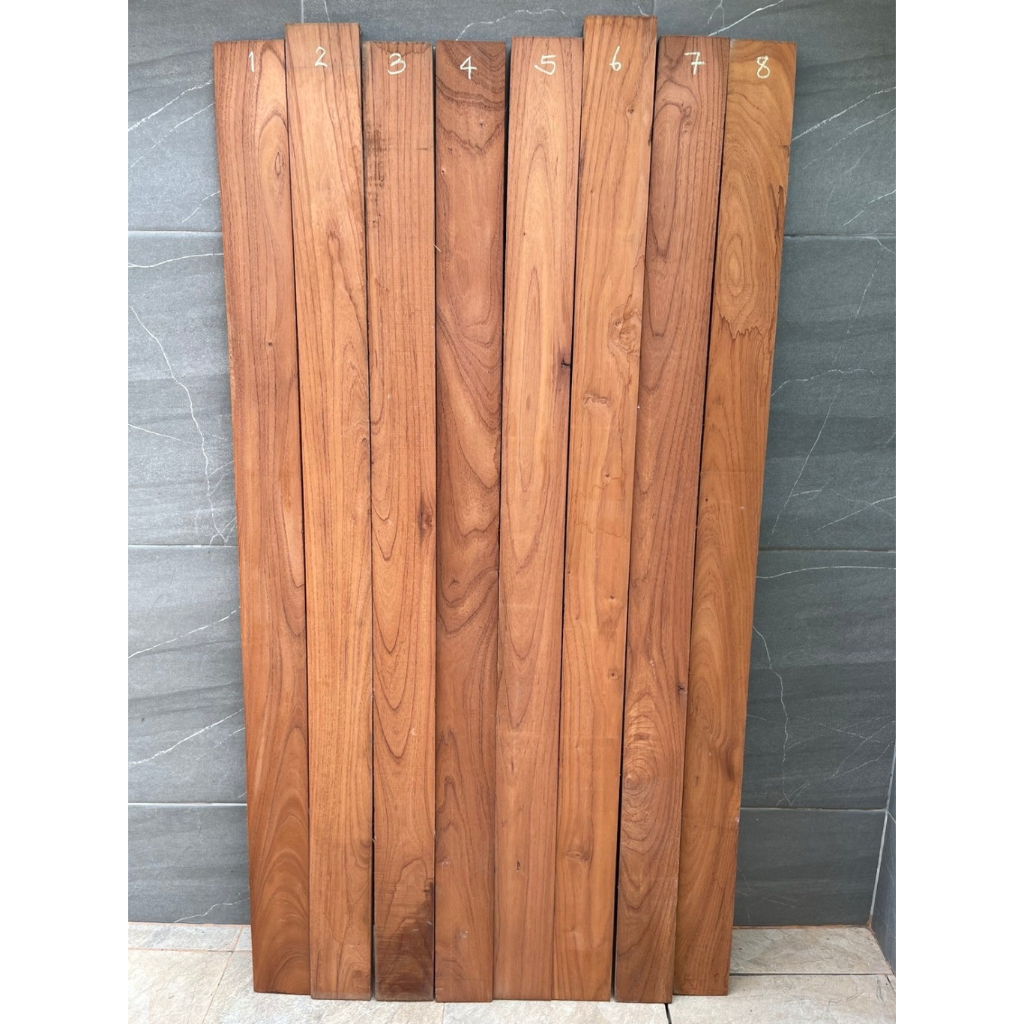Touch Wood Loei - ไม้ยมหอม 1" (2.2cm) x 4" ยาว 150cm "เลือกชิ้นได้" ไม้ลายสวย ไม้DIY DIYwood Woodwork