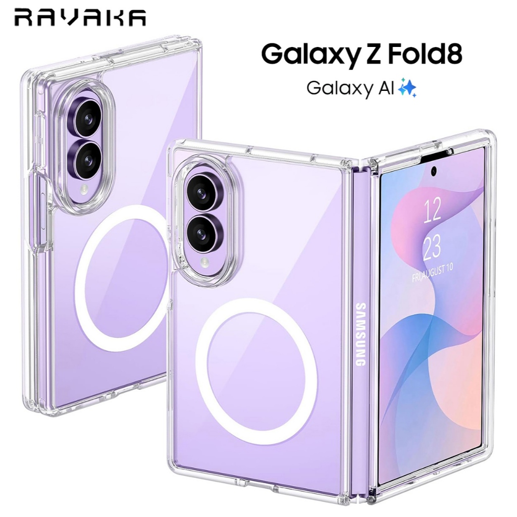 RAVAKA เคสใส เคสแม่เหล็ก Samsung Z Fold 8 / Fold8 Ultra / Fold8Ultra Magnetic case