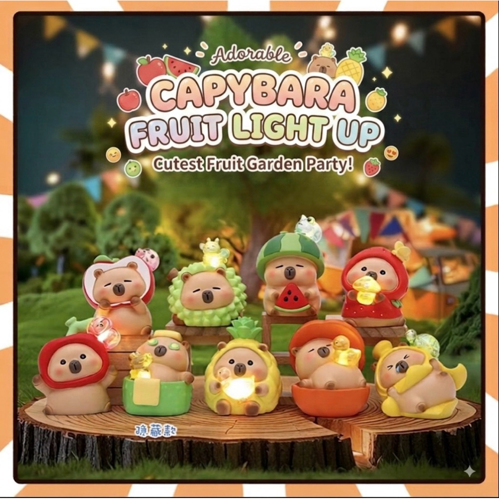 ‼️พร้อมส่ง🇹🇭‼️((ยย.115))Capybara Fruit light up🍒🍉🍍