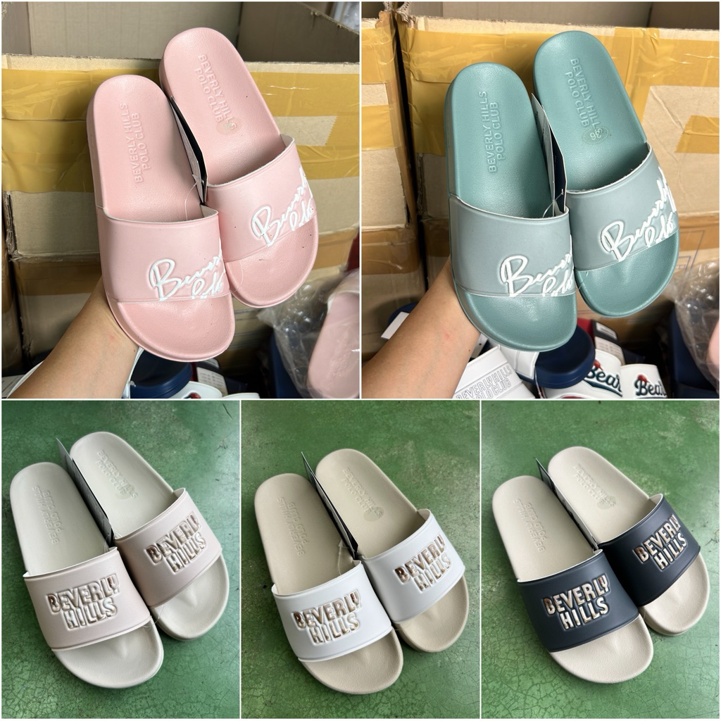 พร้อมส่ง‼️รองเท้าสวม Beverly Hills Polo Club สำหรับผู้หญิง#รองเท้าสวมพี่หมี #รองเท้าแตะpolo #BHPC #b