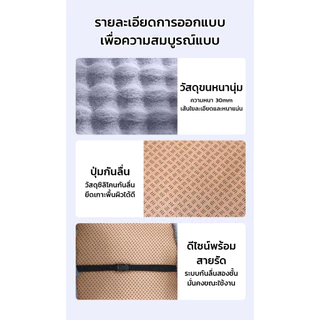 MAYNOS เบาะรองนั่งเก้าอี้ขนฟู นุ่มนิ่ม สัมผัสละมุน กันลื่นสองชั้น ซักเครื่องได้ ใช้ได้กับทุกเก้าอี้