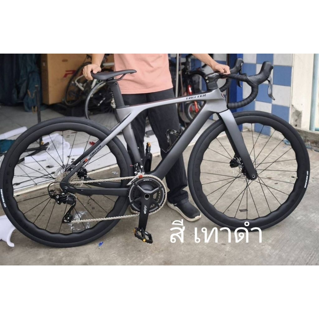 จักรยานเสือหมอบ TWITTER รุ่น T10 PRO 105 24สปีด (ชุดขับเคลื่อน Shimano 105, น้ำหนัก 8.8กก.)