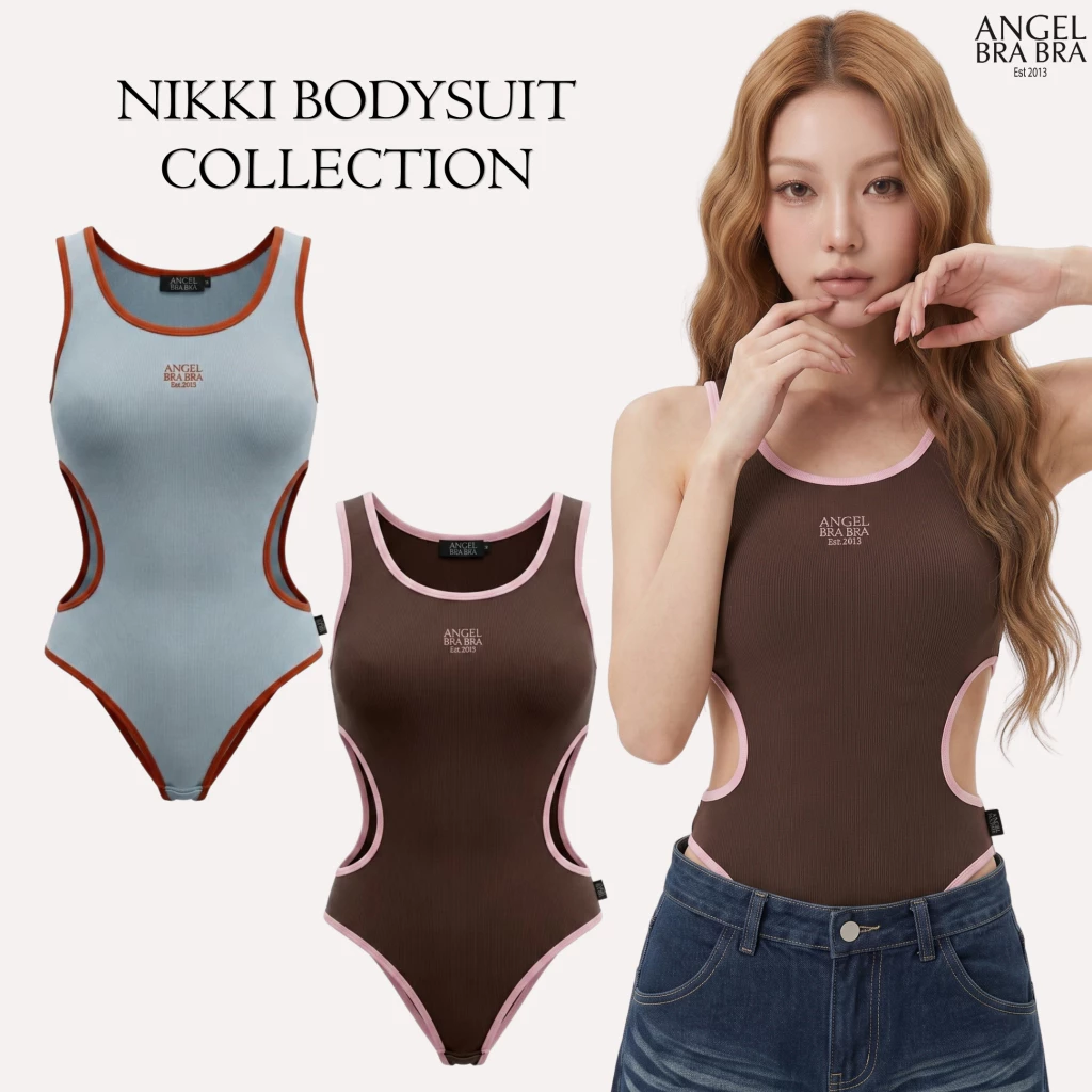 ANGELBRABRA - Nikki Hot Summer เสื้อบอดี้สูทพร้อมบรา เนื้อผ้ากระชับ ยืดหยุ่น เก็บทรง