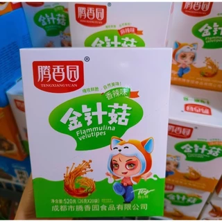 เห็ดเข็มทอง 麻辣金针菇 รสเผ็ด ขนาด24กรัม เห็ดเข็มทอง ขนมทานเล่น อร่อย มีให้เลือก3รสชาติ