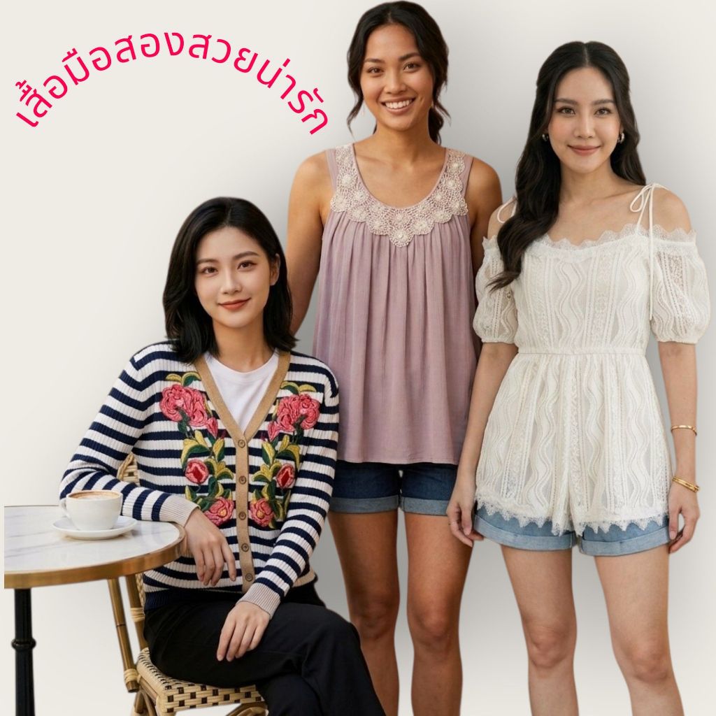 เสื้อมือสอง​ เสื้อผ้าผู้หญิง​ EP.1 by Pat​ Shop