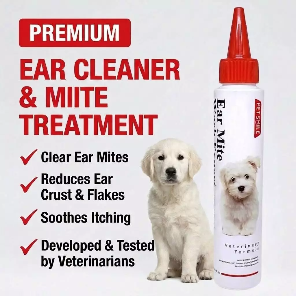 Petsmile น้ำยาเช็ดหูสุนัข เช็ดหูหมาสูตรสัตวแพทย์ ลดกลิ่นเหม็น ออร์แกนิกLongevity by Doctor Chopetch