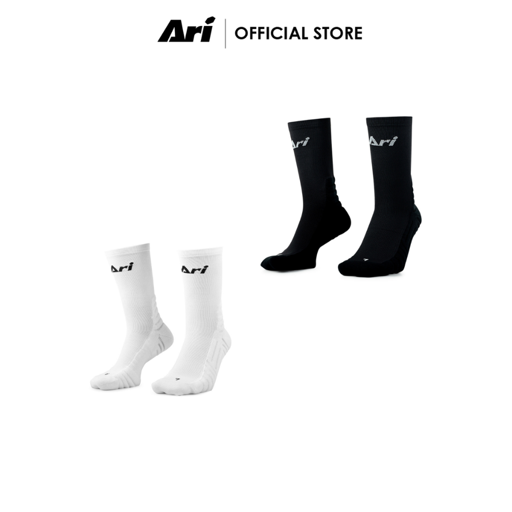 ARI ELITE KINETIC CREW SOCKS - ถุงเท้าครึ่งแข้ง อาริ KINETIC