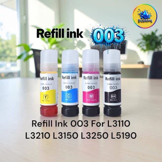 หมึกเทียบ For EPSON 003 สำหรับ L3110 / L3150 / L5190/L3210/L3216/L3250/L3256/L5290/L5296