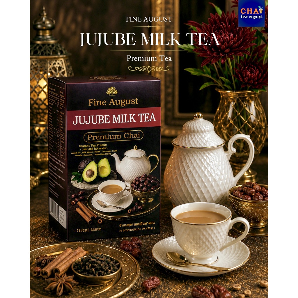 Jujube Milk Tea (ชานมพุทรา) - 1 กล่อง บรรจุ 10 ซอง (ซองละ 23 กรัม)