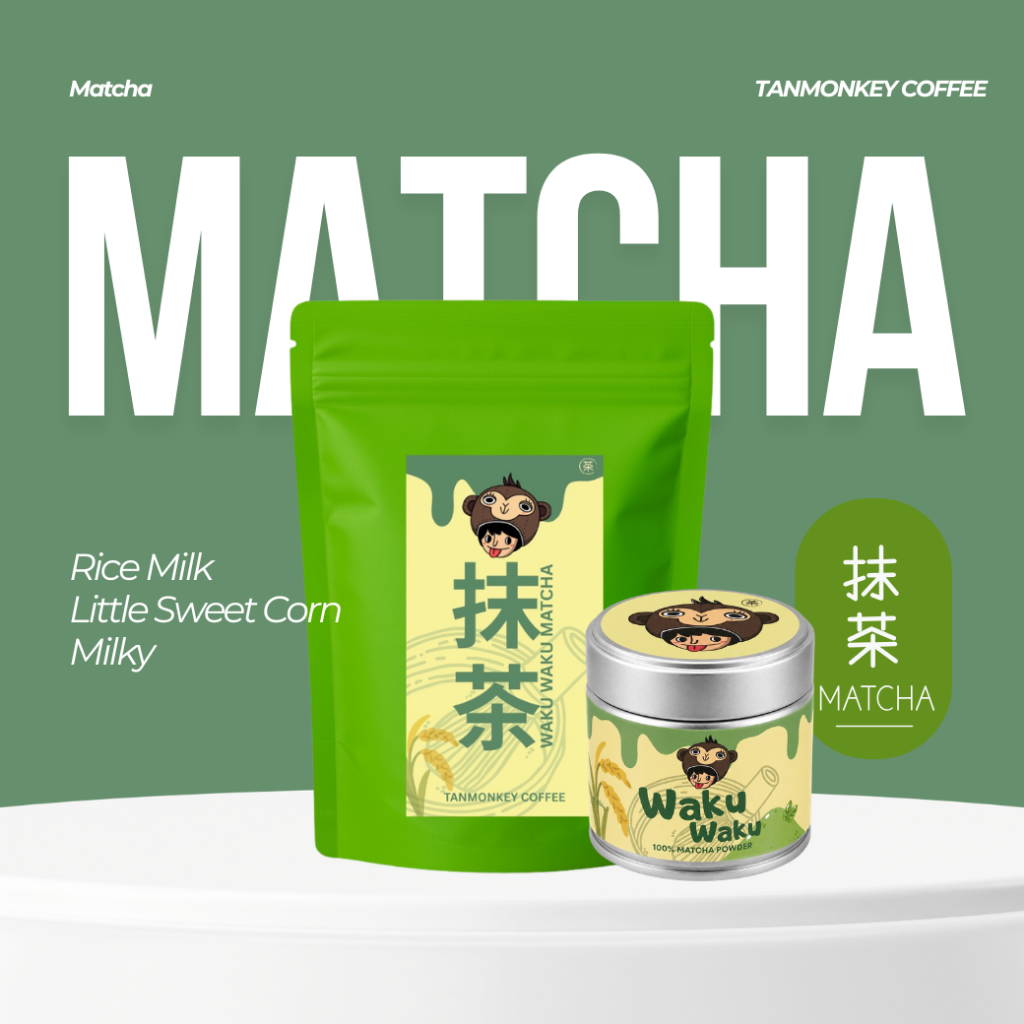 Waku Waku Matcha Premium Grade มัทฉะพรีเมี่ยมเกรด 100%
