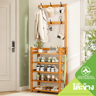 ราวแขวนเสื้อและรองเท้า, ราวแขวนเสื้อและหมวกแบบตั้งพื้น, ชั้นวางของหลายชั้น, ชั้นวางรองเท้าที่แข็งแรง, ชั้นวางของทางเข้า