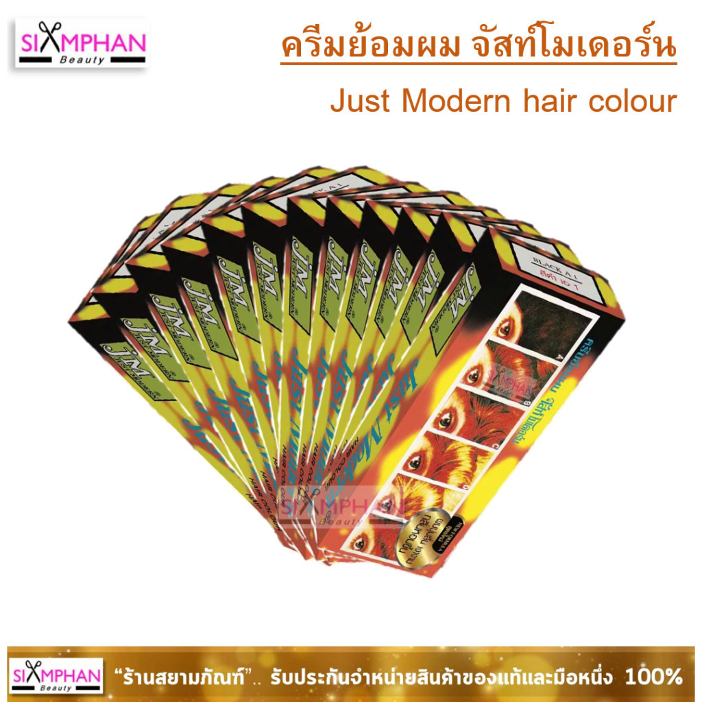 (เซ็ท3/6/12ชิ้น) ครีมย้อมผม จัสท์โมเดอร์น Just Modern hair colour