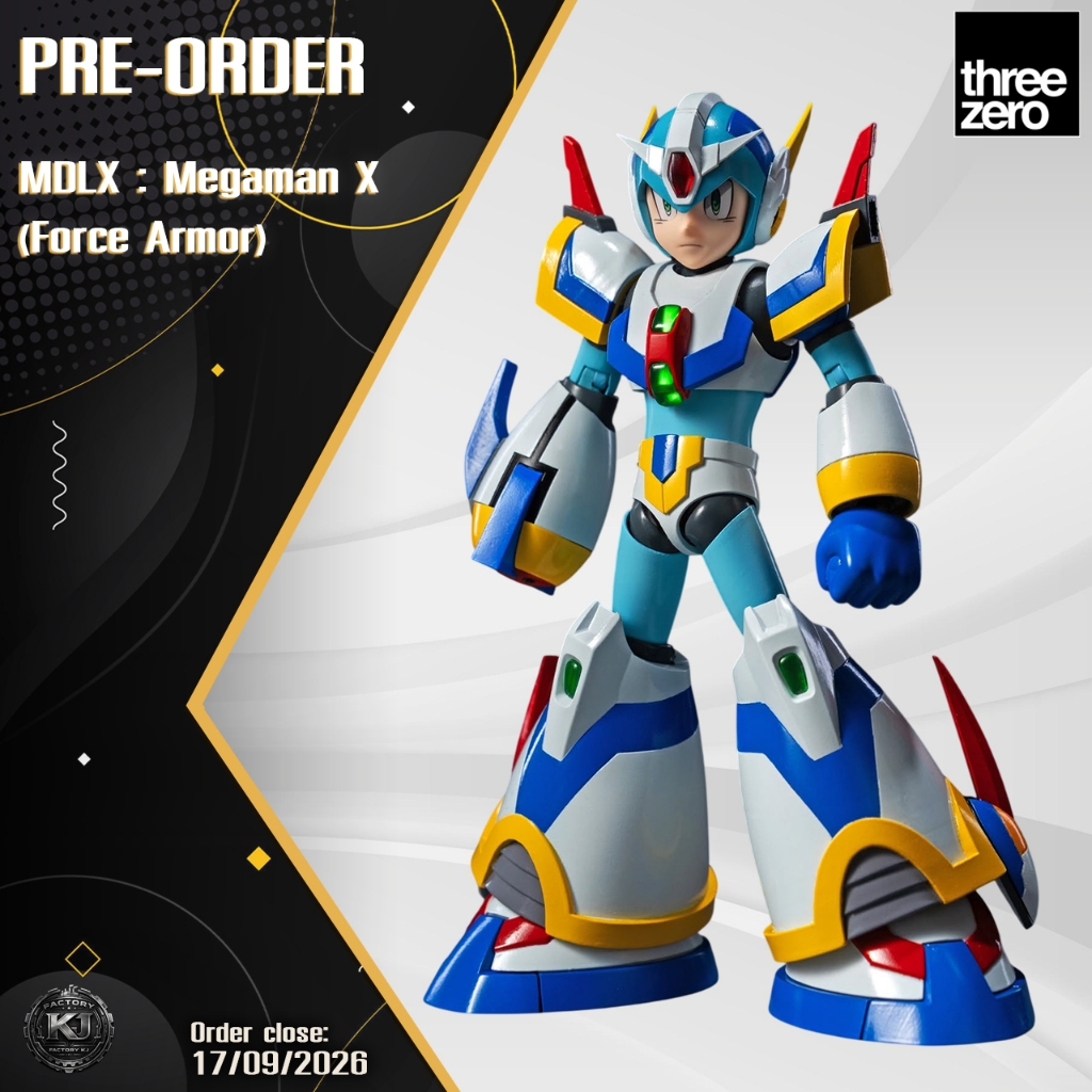 Pre-order ThreeZero MDLX : Megaman X (Force Armor)