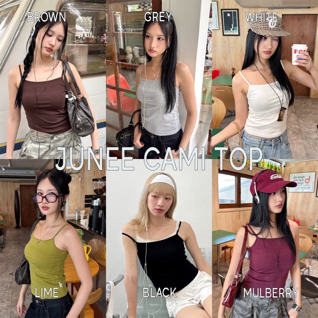 Choosedress A2055 Junee Cami Top เสื้อสายเดี่ยวสีพื้น