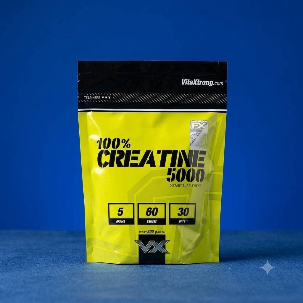 เพิ่มแรง เพิ่มกล้ามเนื้อ ครีเอทีน 100% CREATINE 5000 (ซอง) 300g/ 500g c5000 กินกับโปรตีน ดีม๊ากกก