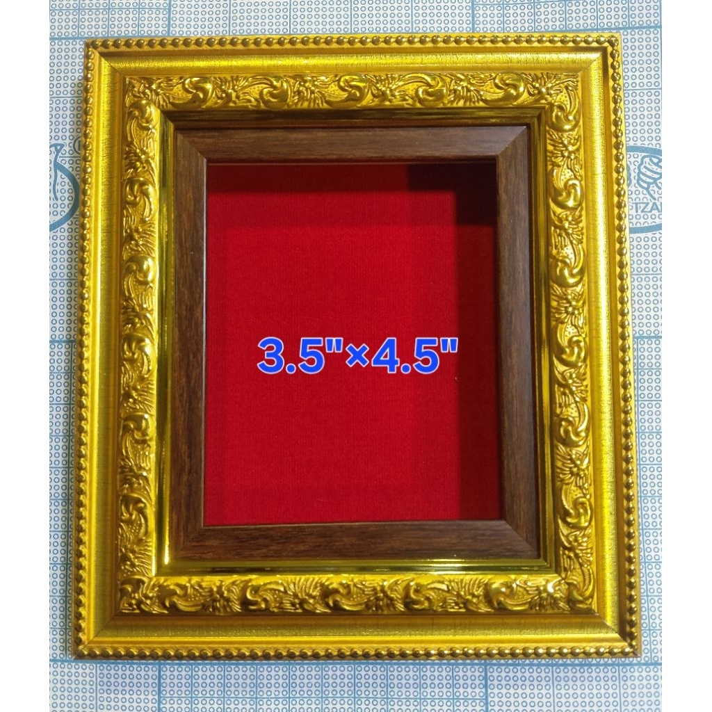 กรอบใส่ภาพขนาด3.5×4.5 นิ้ว (ไม้กล่องสูง)