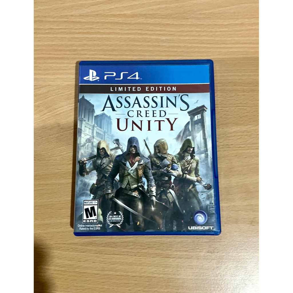 แผ่นเกมส์ Ps4 Assassins Creed Unity แผ่นเกมส์ ps4 Z3 ภาษาอังกฤษ สภาพใหม่เอี่ยม แผ่นสวยใส เล่นกับ Ps5
