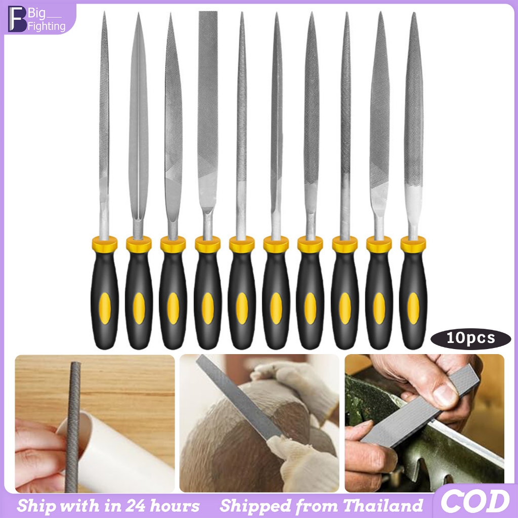 3*140mmชุดตะไบไม้ ขนาดเล็ก ชุด 10 ชิ้น ตะไบ Needle Files Mini File Setใช้ขัดงานที่ละเอียด ขัด เรซิ่น ปูน