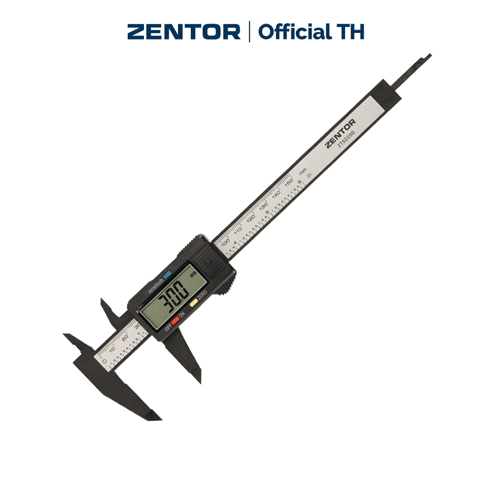 Zentor เวอร์เนียคาลิเปอร์ เวอร์เนียดิจิทัล 150มม. ละเอียด 0.1 มม. อ่านชัด ใช้งานง่าย Vernier Caliper