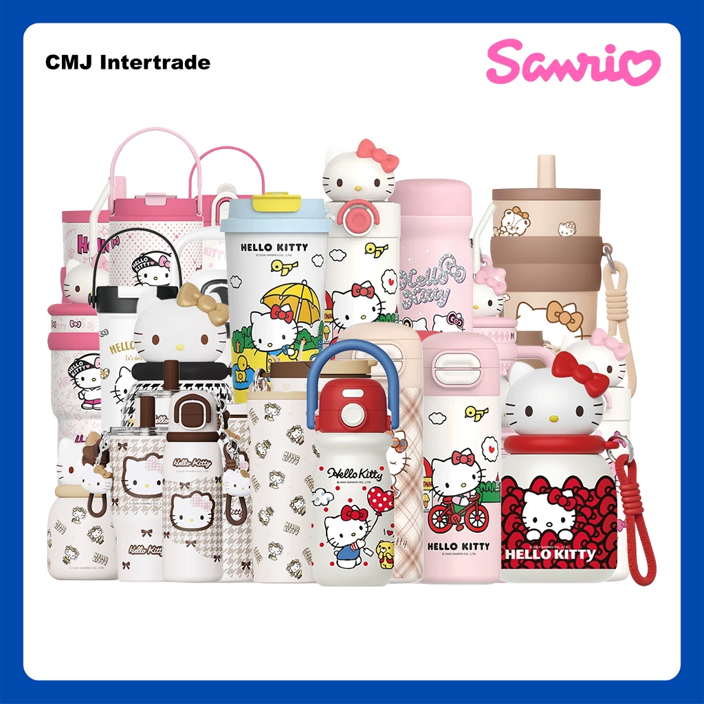 SANRIO แก้วเก็บความเย็น Tumbler รวมแก้วสแตนเลส Hello Kitty ลายการ์ตูนคิตตี้ สุดน่ารัก ของแท้ 100%