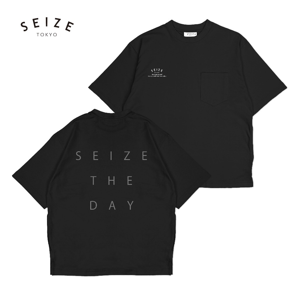 SEIZE Oversize Pocket Tee เสื้อยืดโอเวอร์ไซส์ คอตตอน 100% ดีไซน์มินิมอล ทรงสวย ผ้าหนานุ่ม S_OSP_003