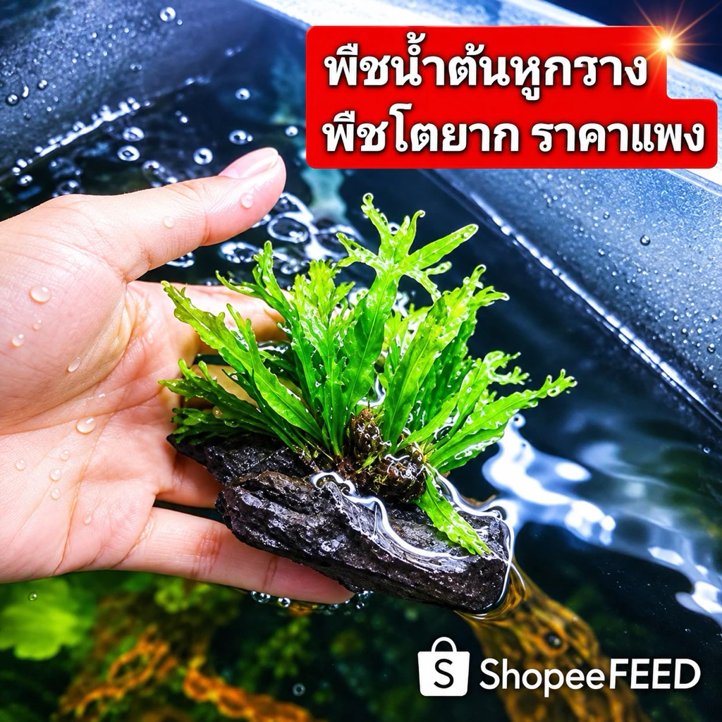 ต้นหูกวางแคระ💕🍀 ต้นเฟิร์นไม่ใช้co2 แต่งตู้ปลา สินค้ายอดนิยม