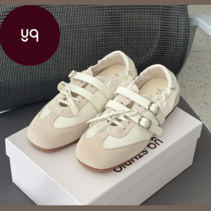 S211 YQKOREANSHOP Rookie Sneaker sneakers หนังวัวแท้ ไม่มีเชือกดีเทล so cute