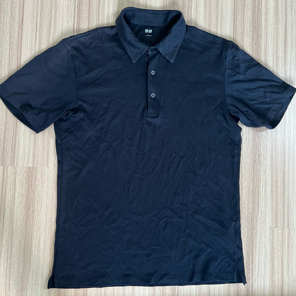 เสื้อคอปก แบรนด์ Uniqlo แท้💯 กรม อก 40 ⛔️ตำหนิ (มือ 2)