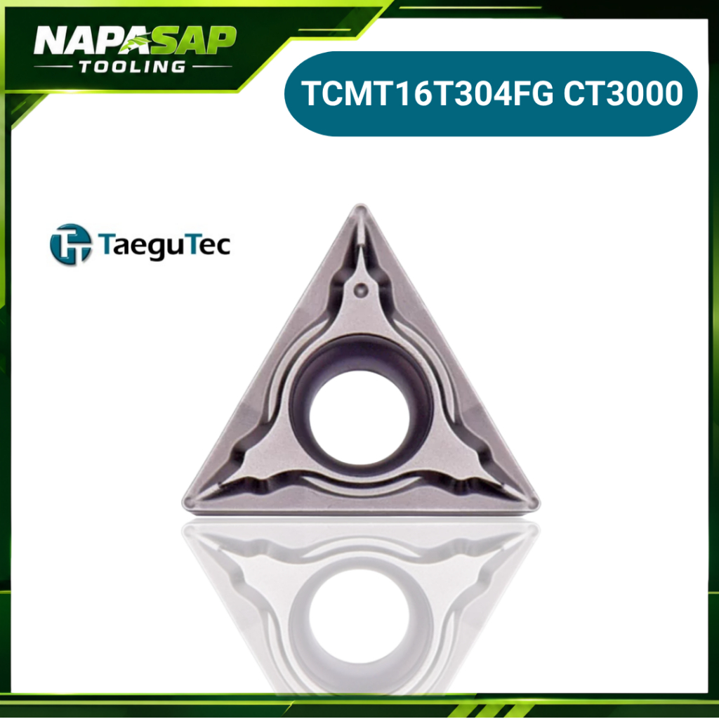TCMT16T304FG CT3000 เม็ดมีด insert T16 หน้าเดียว
