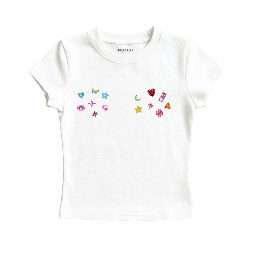 Sillylily Gemstones Baby Tee (S, M, L)