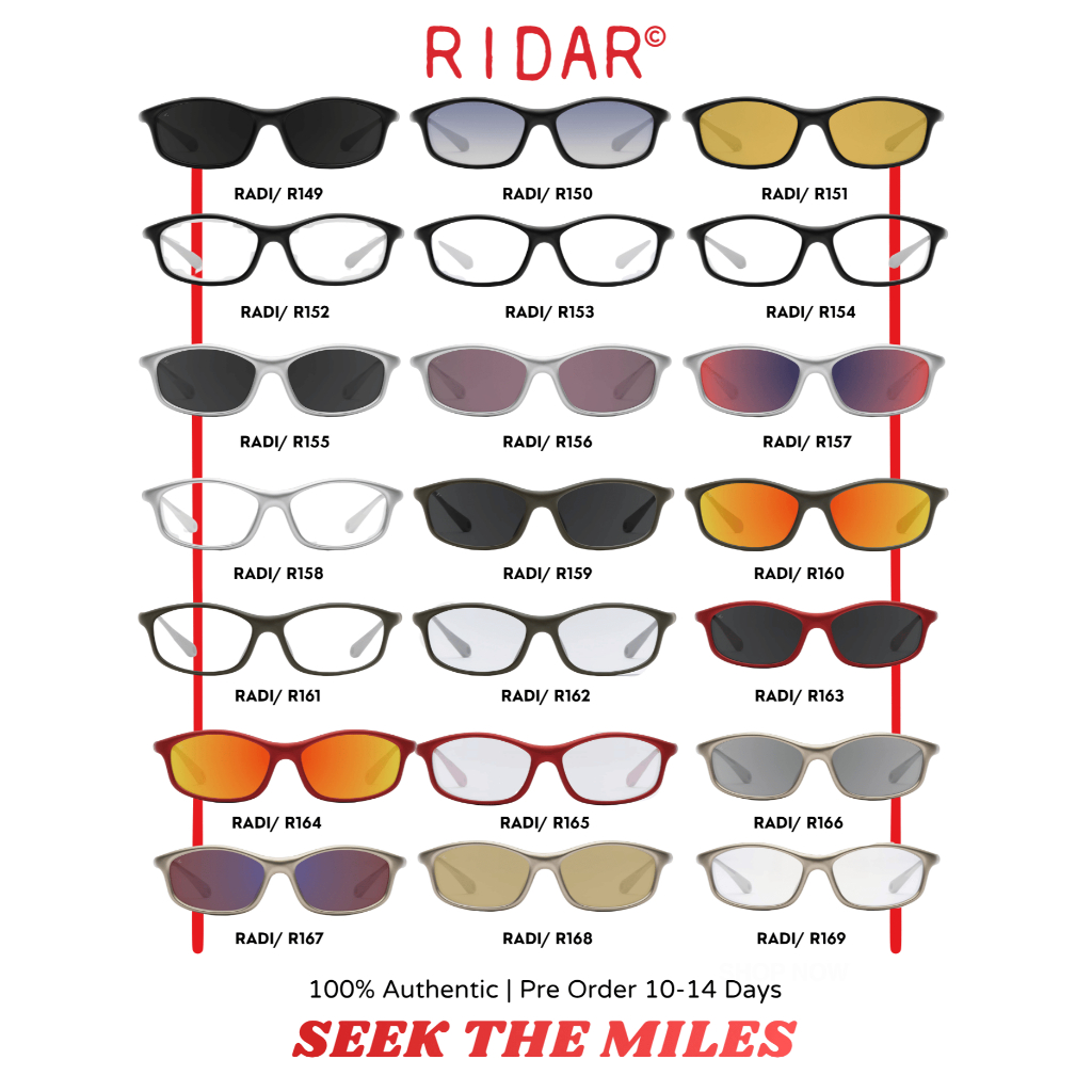 [PreOrder 10-21 วัน] แว่น Ridar รุ่น RADI [ของแท้ นำเข้า จากS.Korea]