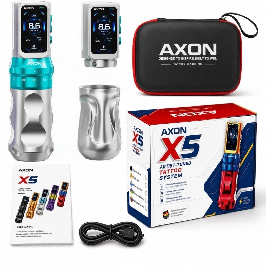 เครื่องสักAXONX5คุณภาพสูงมอเตอร์จักรเยอรมัน