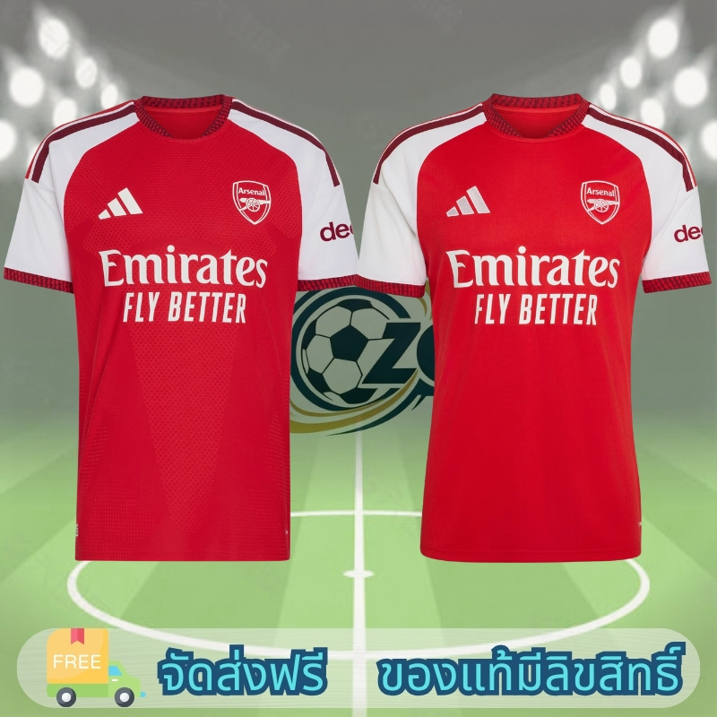 แท้100% Arsenal FC 26/27 Home Authentic Jersey เสื้อฟุตบอล