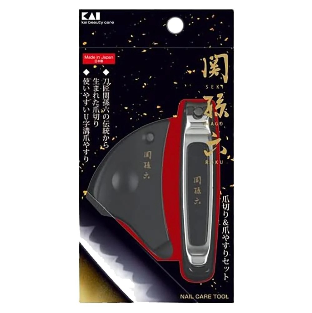 KAI Seki Magoroku Nail Clipper & Nail File Set  เซ็ตกรรไกรตัดเล็บ + ตะไบเล็บ รุ่น Seki Magoroku (No.