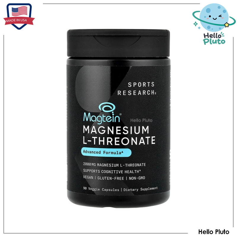 Sports Research, Magtein®, Magnesium L-Threonate, 90 Veggie Capsules (666 mg per Capsule)