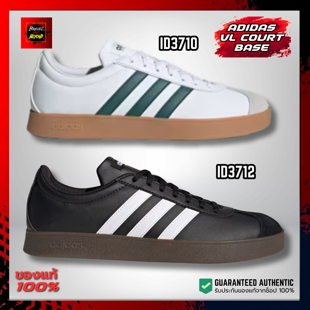 ADIDAS VL COURT BASE (ID3710-ID3712) รองเท้าผ้าใบผู้ชาย ลิขสิทธิ์แท้ ของแท้ 100% อดิดาส