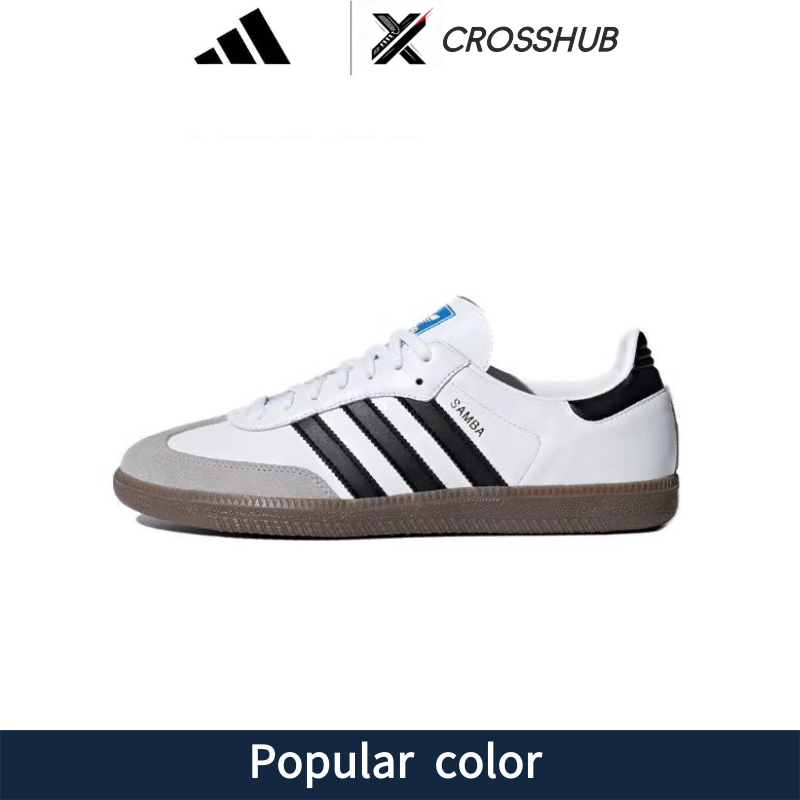 ADIDAS Samba_OG/white.black รองเท้าผ้าใบสำหรับพักผ่อน CROSSHUB_TH