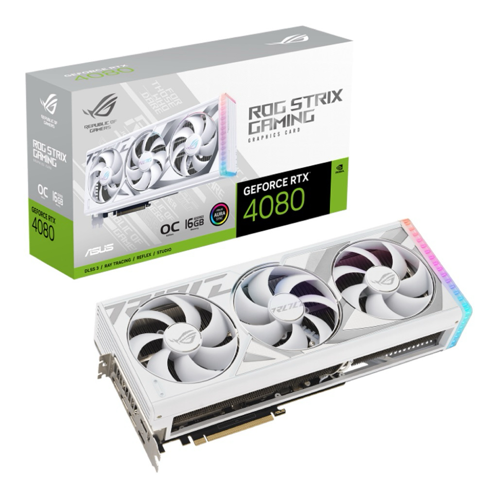 VGA ASUS ROG STRIX RTX4080 WHITE OC EDITION 16GB (การ์ดจอมือสอง)