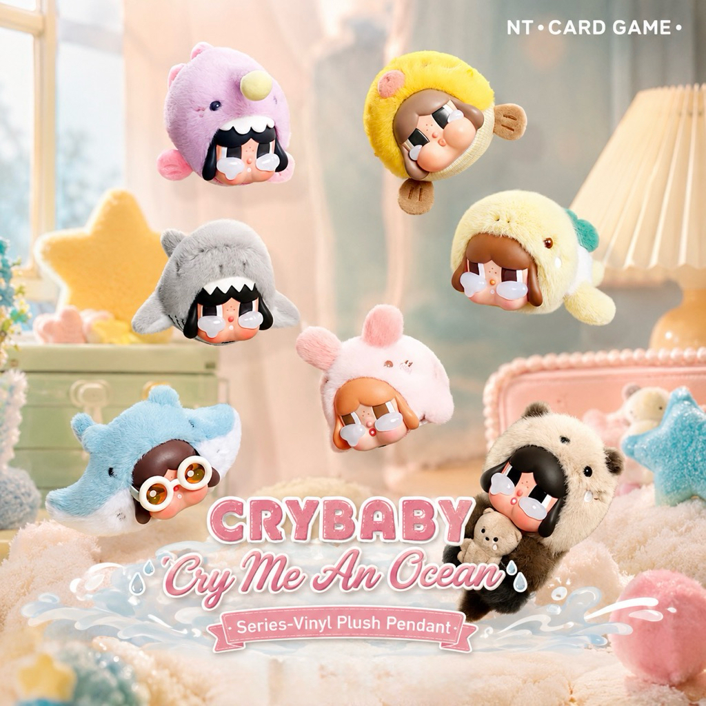 [ พร้อมส่งจากช็อปไทย🇹🇭 ] CRYBABY Cry Me An Ocean Series- Vinyl Plush Pendant