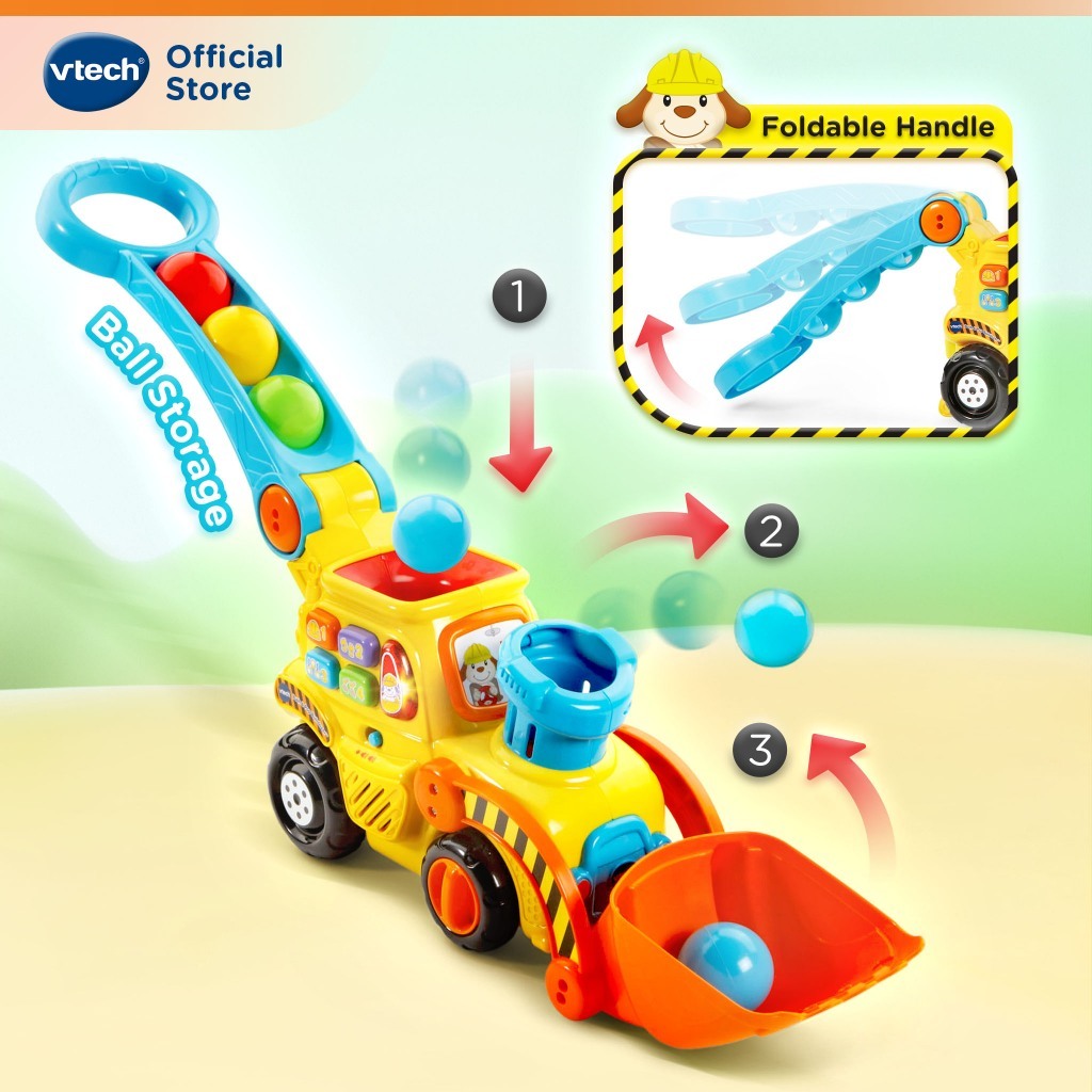 VTech جرافة Pop-a-Balls بكرات — صورة 3