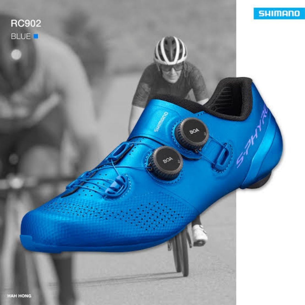 SALE‼️ รองเท้า Shimano RC902 สีฟ้า ไซส์ 43 รองเท้าจักรยานเสือหมอบรุ่นท็อปที่สุด
