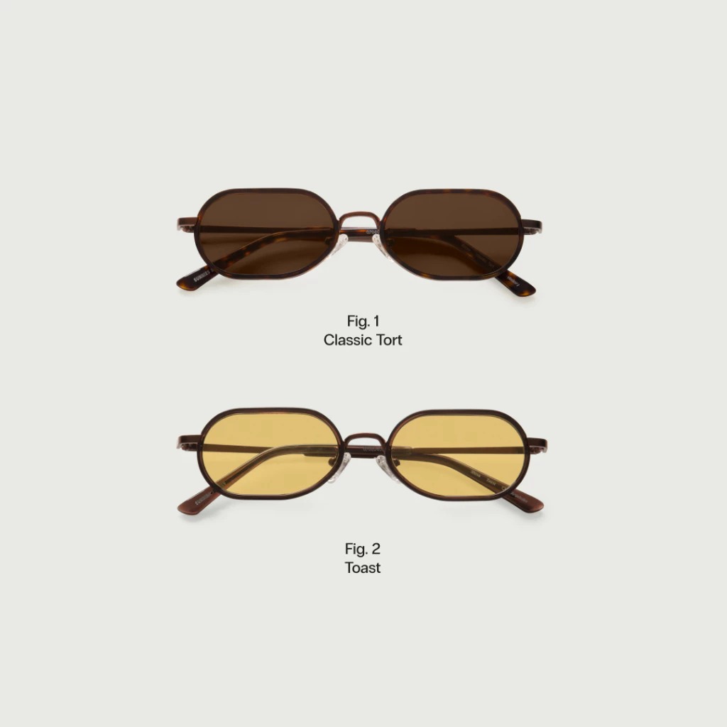 Sunnies Studios نظارة شمسية بيضاوية Shino للجنسين — صورة 4