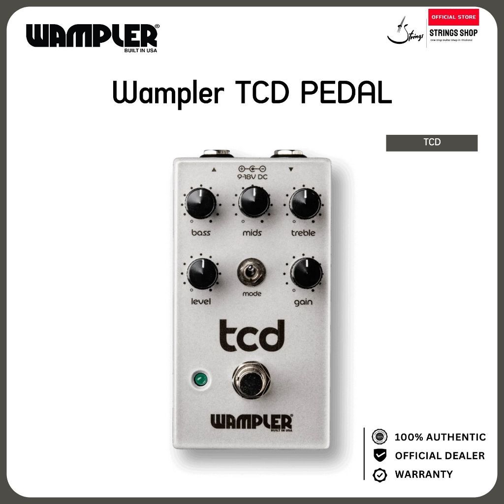 Wampler TCD Pedal เอฟเฟคกีตาร์ Wampler สำหรับ Pedalboard